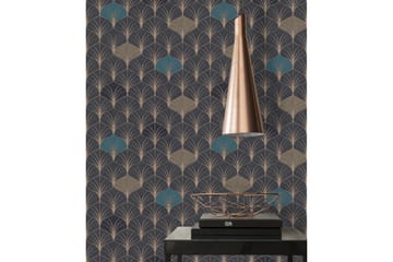 Art deco Tapet Pop Style Ovävd Guld - AS Creation - Inredning - Tapet - Mönstrad tapet