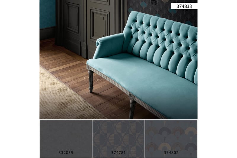 Art deco Tapet Pop Style Ovävd Guld - AS Creation - Inredning - Tapet - Mönstrad tapet