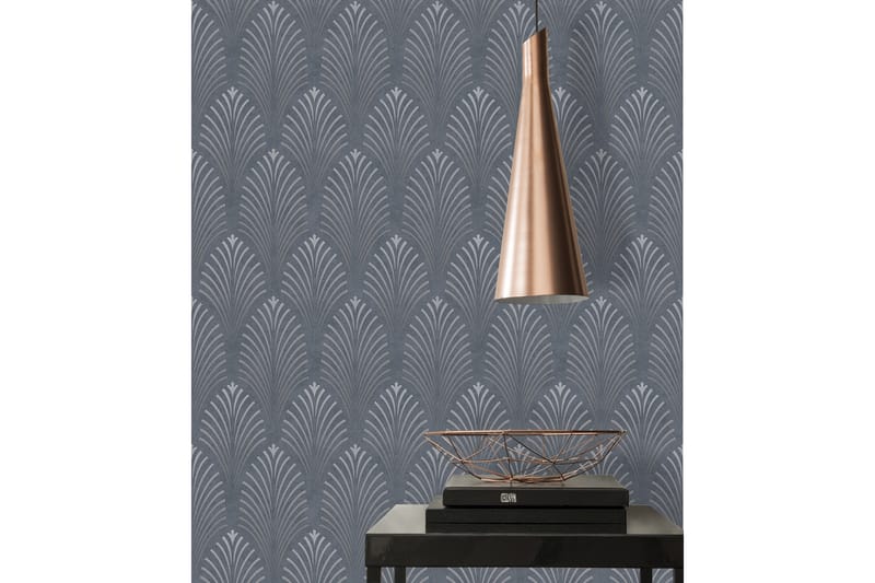 Art deco Tapet Pop Style Ovävd Svart - AS Creation - Inredning - Tapet - Mönstrad tapet