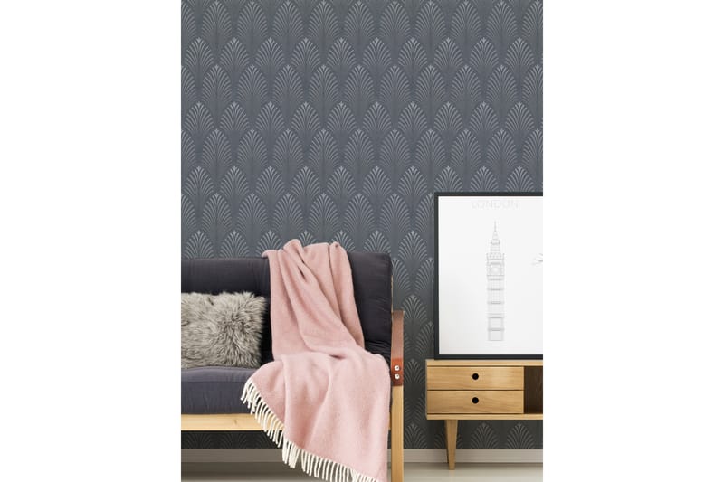 Art deco Tapet Pop Style Ovävd Svart - AS Creation - Inredning - Tapet - Mönstrad tapet