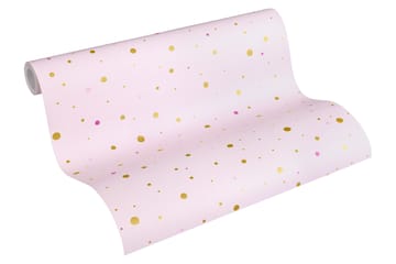 Barnrums Tapet Little Stars Ovävd Rosa - AS Creation - Inredning - Tapet - Mönstrad tapet