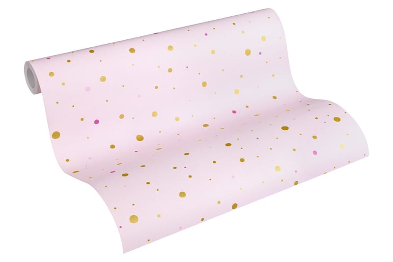 Barnrums Tapet Little Stars Ovävd Rosa - AS Creation - Inredning - Tapet - Mönstrad tapet
