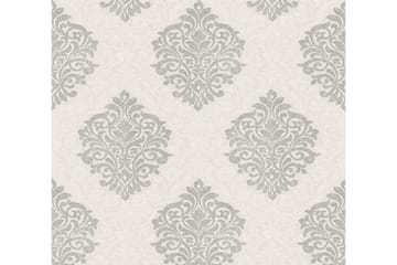 Barock Tapet Alpha Ovävd Beige Silver