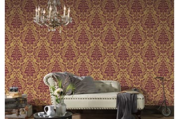 Barock Tapet Attractive Ovävd Guld Röd - AS Creation - Inredning - Tapet - Mönstrad tapet