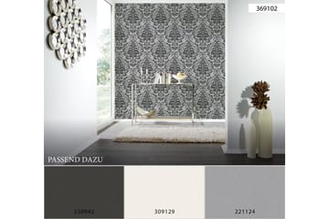 Barock Tapet Attractive Ovävd Silver - AS Creation - Inredning - Tapet - Mönstrad tapet