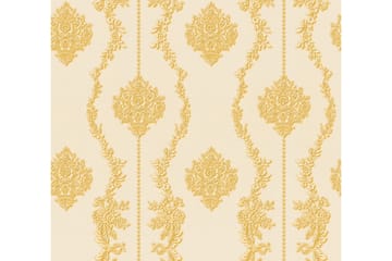 Barock Tapet Château Ovävd Gul Cream - AS Creation - Inredning - Tapet - Mönstrad tapet