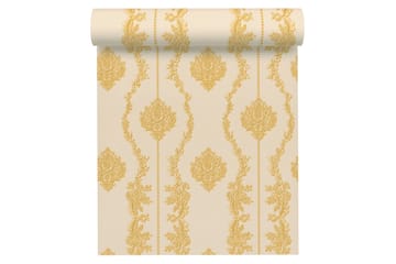 Barock Tapet Château Ovävd Gul Cream - AS Creation - Inredning - Tapet - Mönstrad tapet