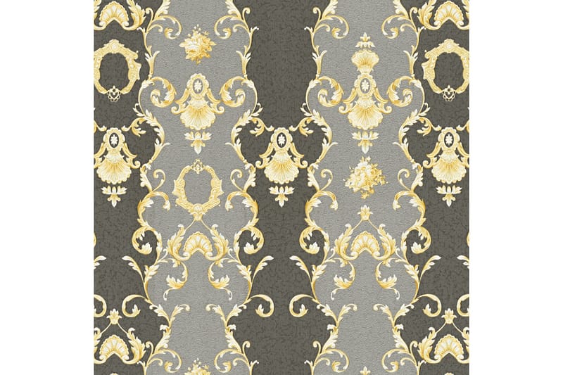 Barock Tapet Château Ovävd Guld Svart - AS Creation - Inredning - Tapet - Mönstrad tapet