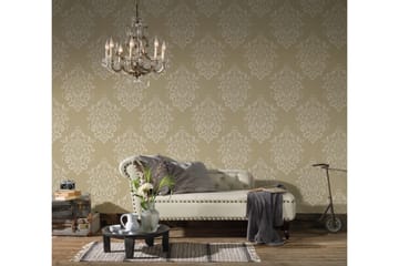 Barock Tapet Hermitage Ovävd Beige Guld - AS Creation - Inredning - Tapet - Mönstrad tapet