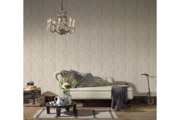 Barock Tapet Hermitage Ovävd Grå Cream - AS Creation - Inredning - Tapet - Mönstrad tapet