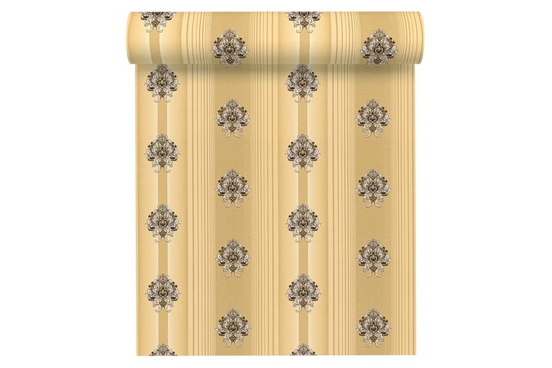 Barock Tapet Hermitage Ovävd Guld Svart - AS Creation - Inredning - Tapet - Mönstrad tapet
