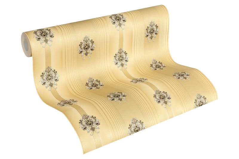 Barock Tapet Hermitage Ovävd Guld Svart - AS Creation - Inredning - Tapet - Mönstrad tapet