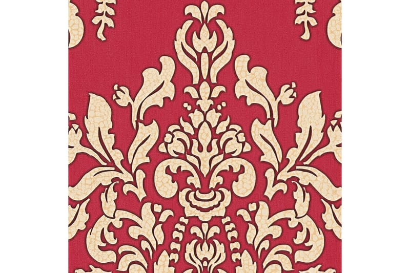 Barock Tapet Hermitage Ovävd Röd Guld - AS Creation - Inredning - Tapet - Mönstrad tapet