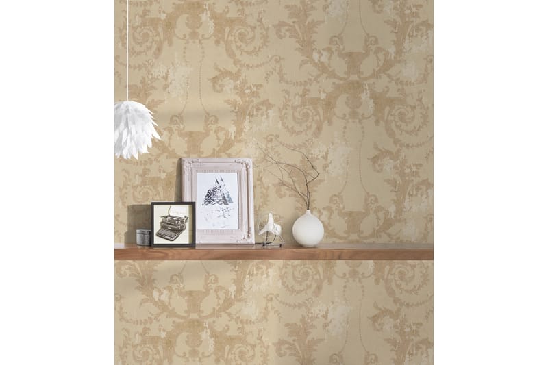 Barock Tapet History of Art Ovävd Beige - AS Creation - Inredning - Tapet - Mönstrad tapet