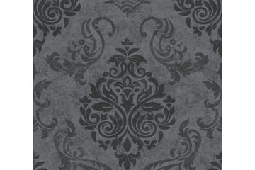 Barock Tapet Memory Ovävd Svart Silver - AS Creation - Inredning - Tapet - Mönstrad tapet