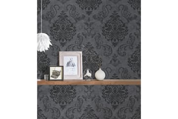 Barock Tapet Memory Ovävd Svart Silver - AS Creation - Inredning - Tapet - Mönstrad tapet