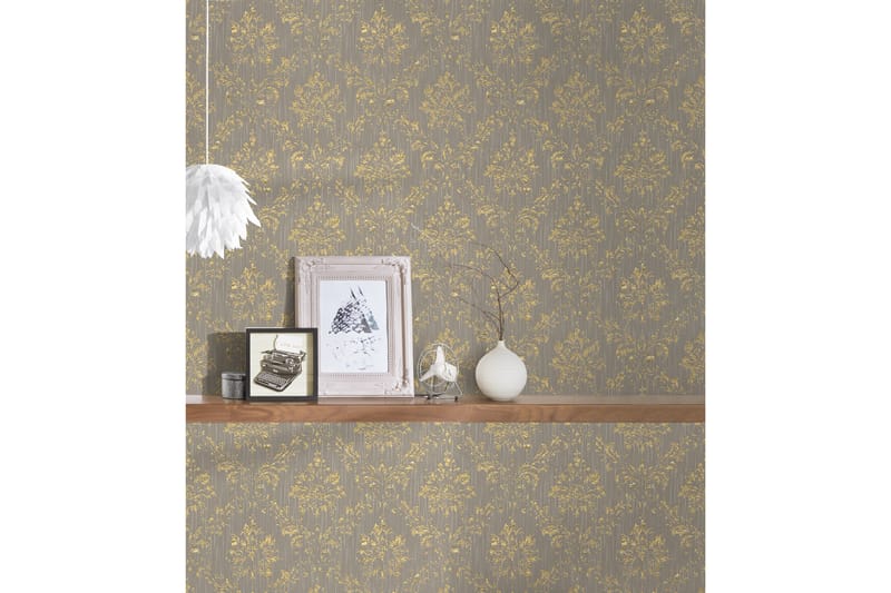 Barock Tapet Metallic Silk Ovävd - AS Creation - Inredning - Tapet - Mönstrad tapet