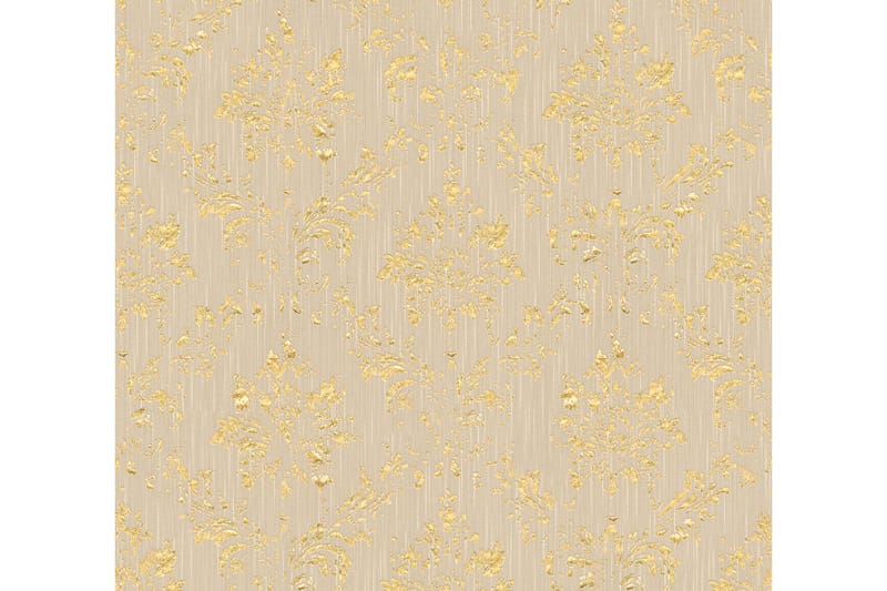 Barock Tapet Metallic Silk Ovävd Beige - AS Creation - Inredning - Tapet - Mönstrad tapet