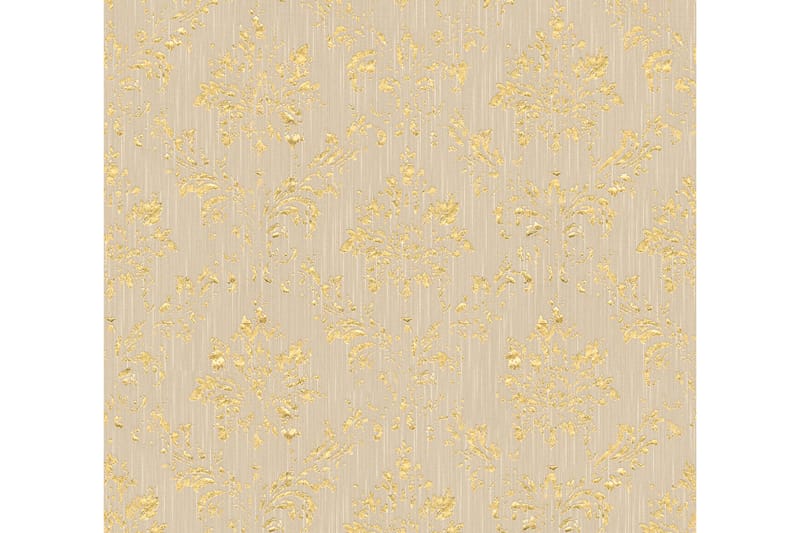 Barock Tapet Metallic Silk Ovävd Beige - AS Creation - Mönstrad tapet - Tapeter vardagsrum - Kökstapeter - Tapeter sovrum & sovrumstapet