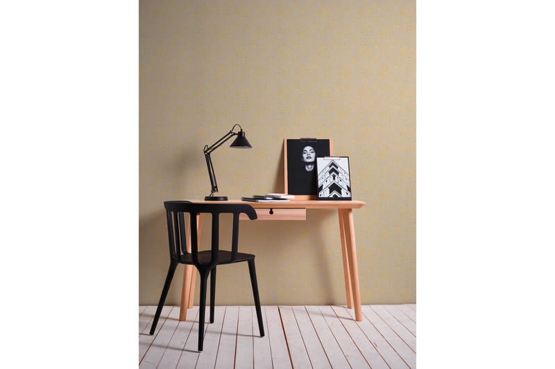 Barock Tapet Metallic Silk Ovävd Beige - AS Creation - Inredning - Tapet - Mönstrad tapet