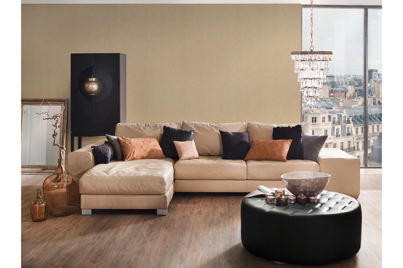 Barock Tapet Metallic Silk Ovävd Beige - AS Creation - Inredning - Tapet - Mönstrad tapet