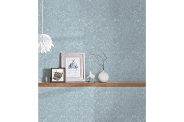 Barock Tapet Metallic Silk Ovävd Blå - AS Creation - Inredning - Tapet - Mönstrad tapet