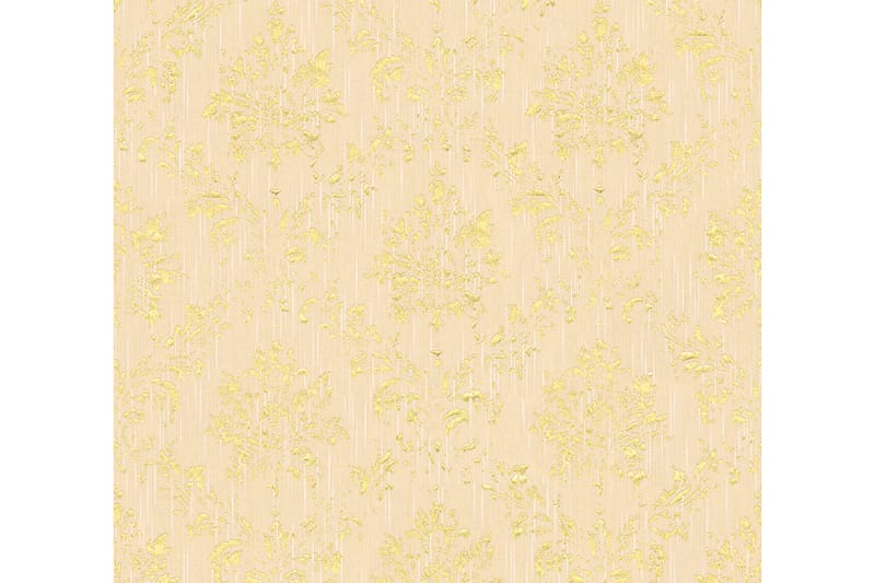Barock Tapet Metallic Silk Ovävd Cream - AS Creation - Inredning - Tapet - Mönstrad tapet