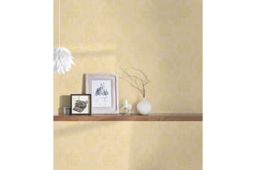 Barock Tapet Metallic Silk Ovävd Cream - AS Creation - Inredning - Tapet - Mönstrad tapet