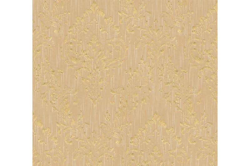 Barock Tapet Metallic Silk Ovävd Guld - AS Creation - Inredning - Tapet - Mönstrad tapet