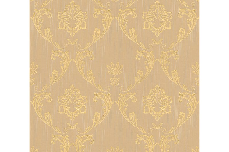 Barock Tapet Metallic Silk Ovävd Guld - AS Creation - Inredning - Tapet - Mönstrad tapet