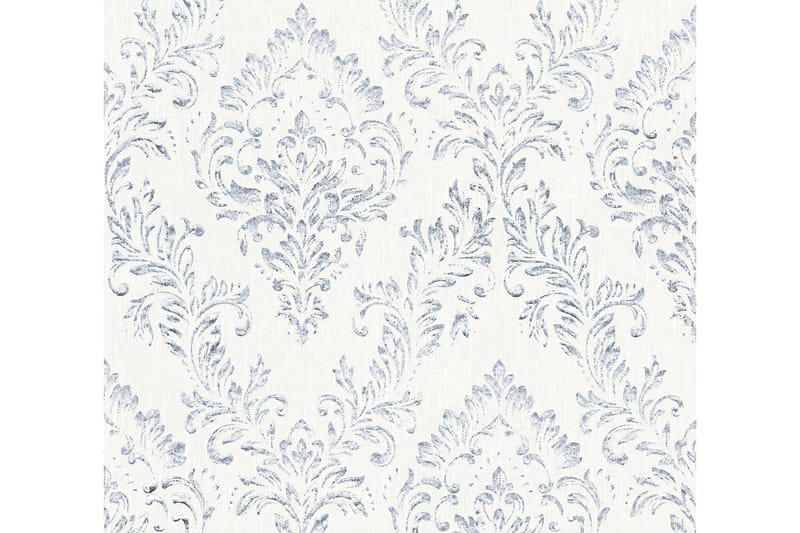 Barock Tapet Metallic Silk Ovävd Silver - AS Creation - Inredning - Tapet - Mönstrad tapet