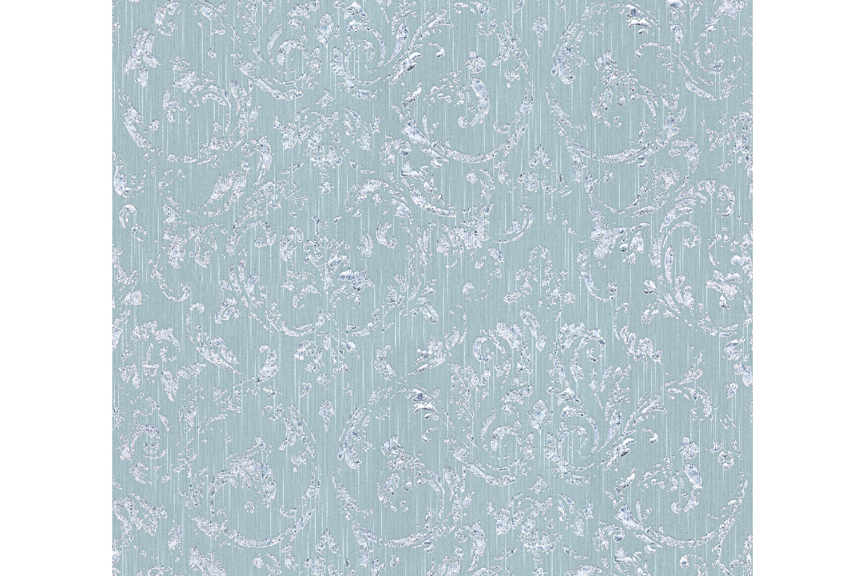 Barock Tapet Metallic Silk Ovävd BlåAS Creation