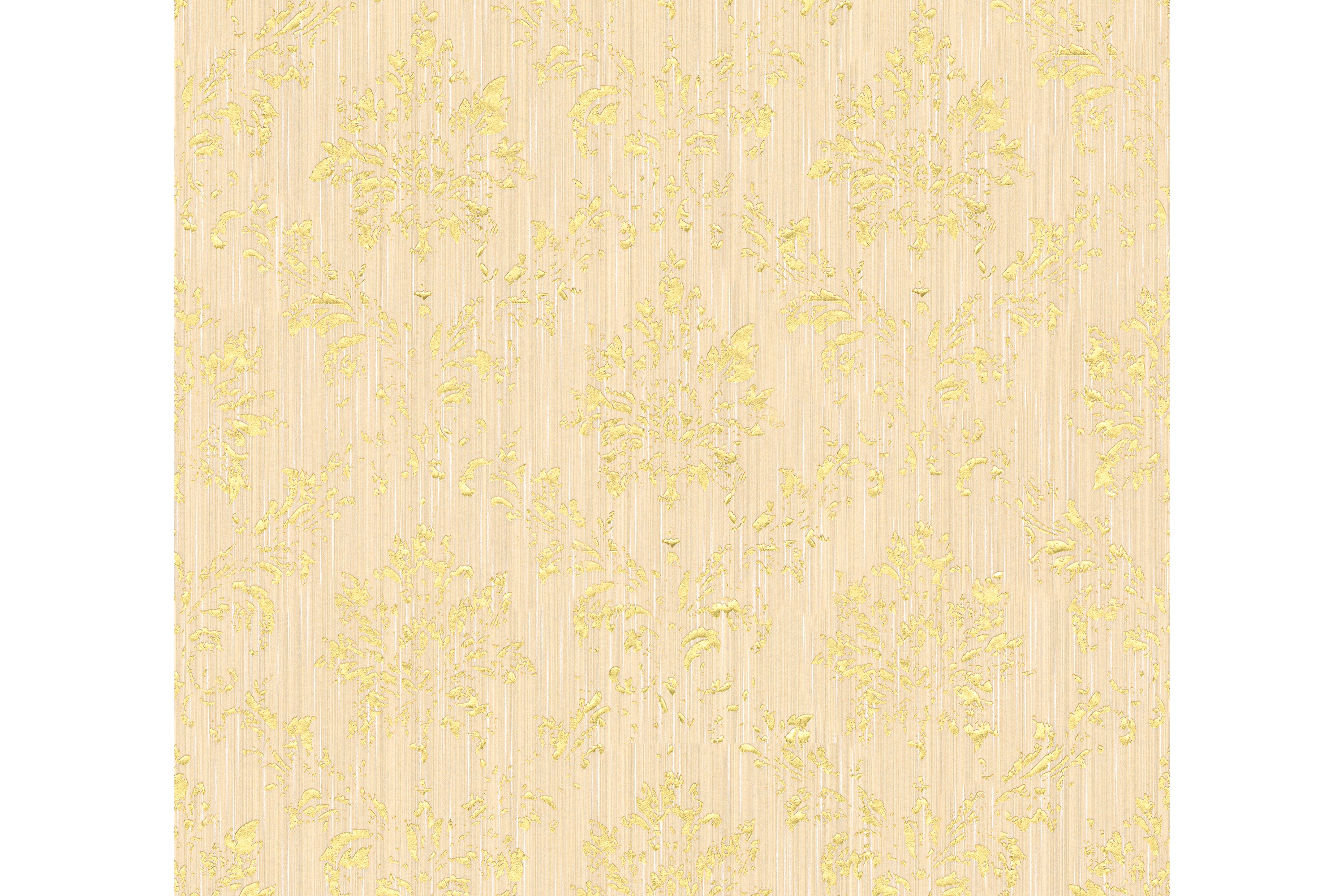 Barock Tapet Metallic Silk Ovävd Cream AS Creation