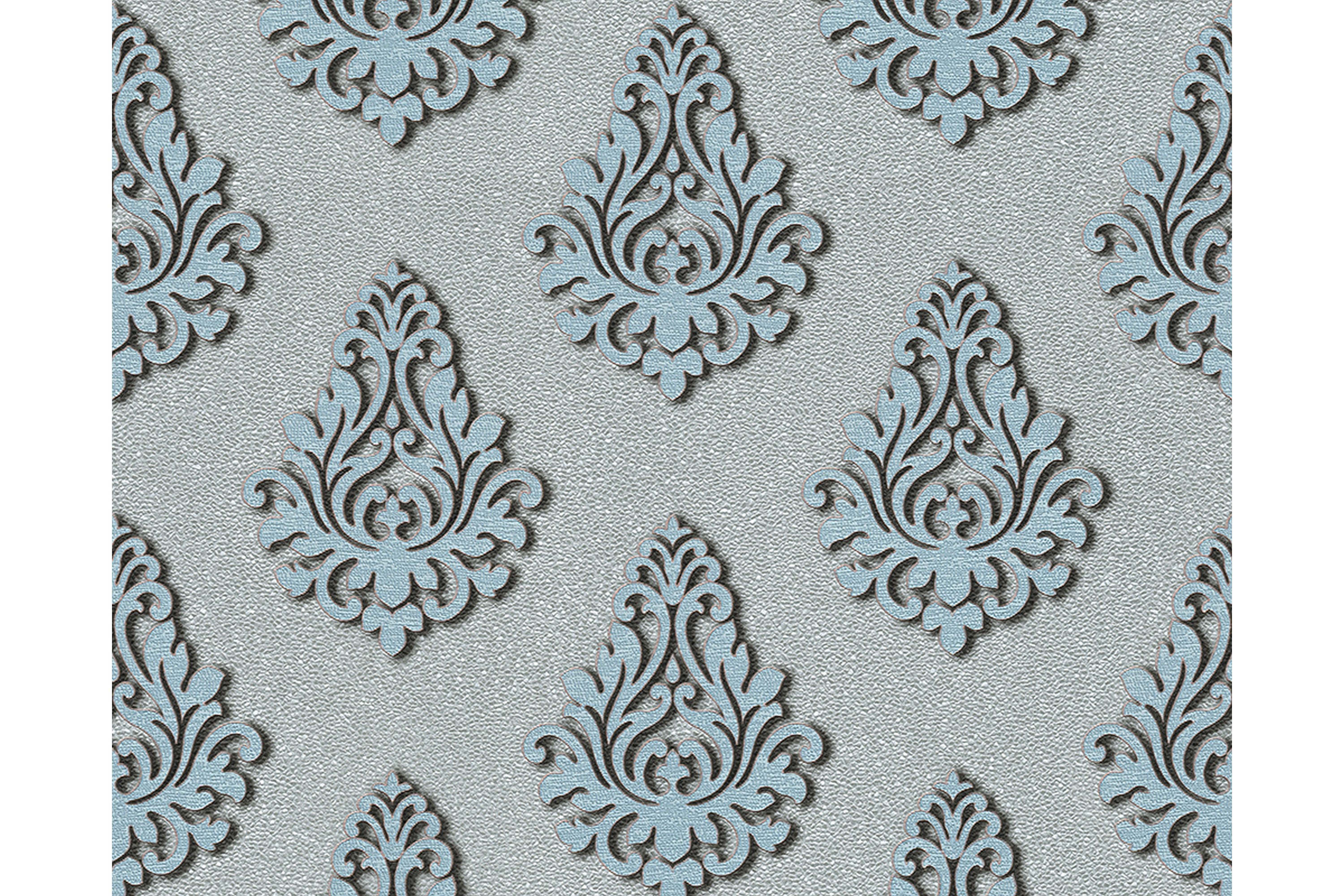 Barock Tapet Nobile Ovävd BlåSilver AS Creation
