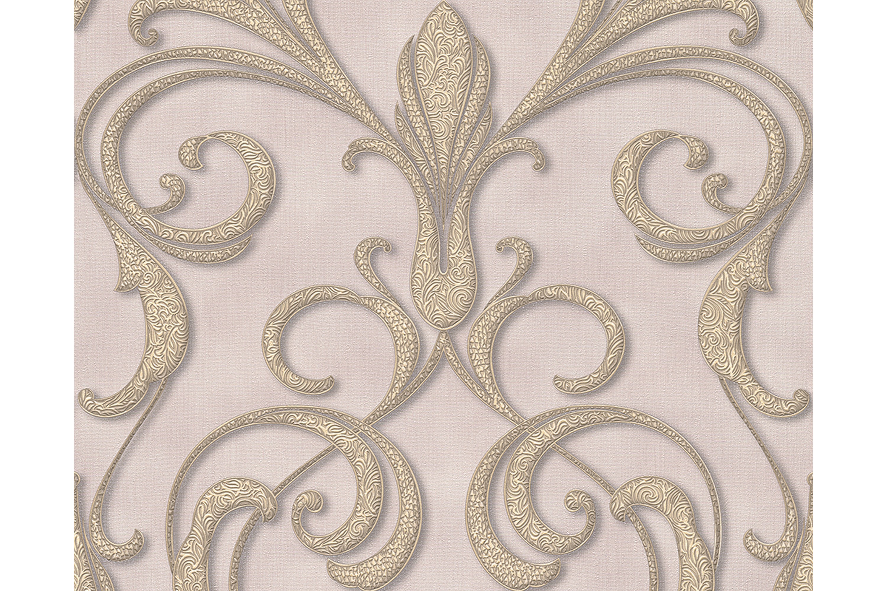 Barock Tapet Nobile Ovävd Guld Lila AS Creation