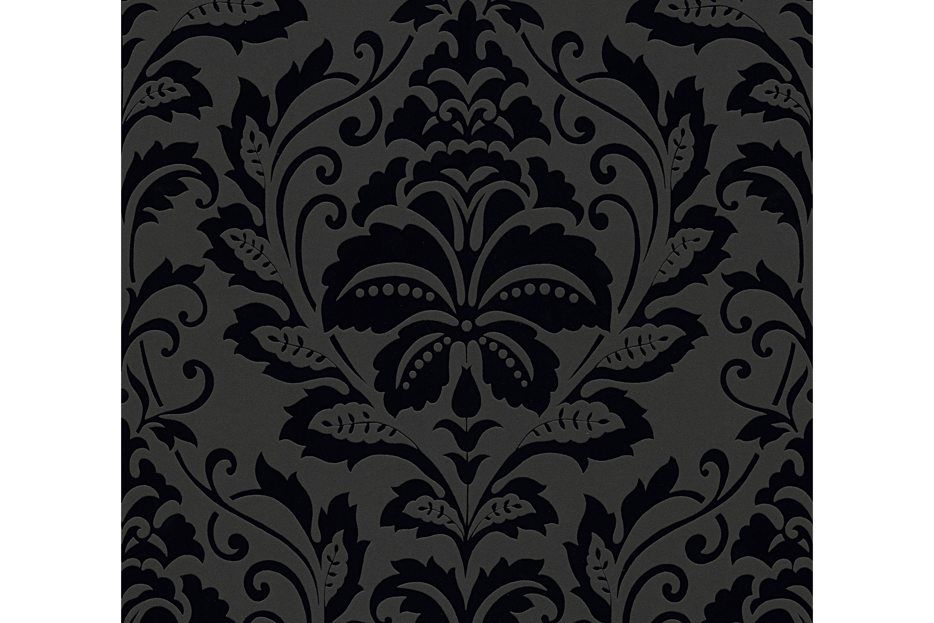 Barock Tapet Svart Vit Ovävd Svart AS Creation