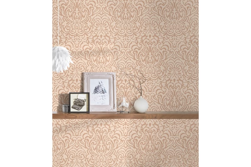 Barock Tapet Tessuto 2 Ovävd Beige - AS Creation - Inredning - Tapet - Mönstrad tapet