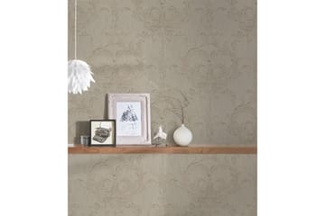 Barock Tapet Tessuto 2 Ovävd Brun Beige - AS Creation - Inredning - Tapet - Mönstrad tapet