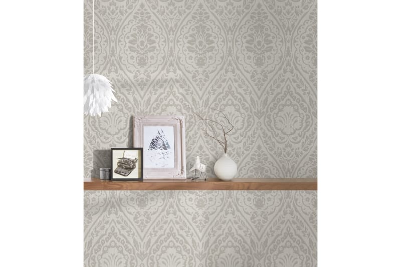 Barock Tapet Tessuto 2 Ovävd Cream Beige - AS Creation - Inredning - Tapet - Mönstrad tapet