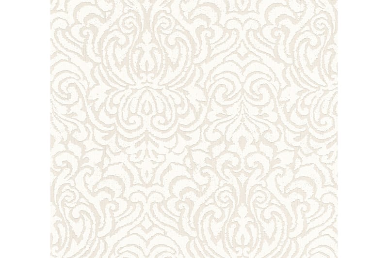 Barock Tapet Tessuto 2 Ovävd Cream Vit - AS Creation - Inredning - Tapet - Mönstrad tapet