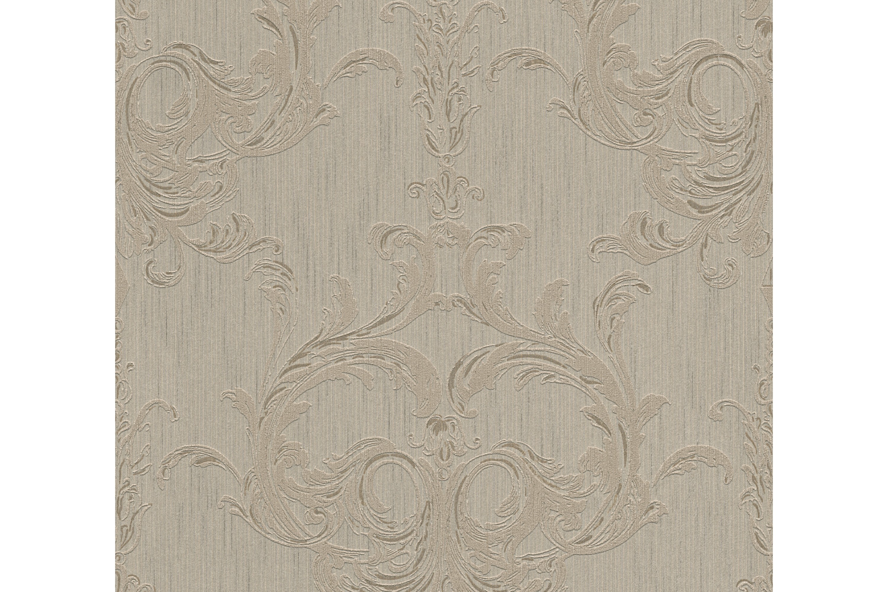 Barock Tapet Tessuto 2 Ovävd Brun Beige AS Creation