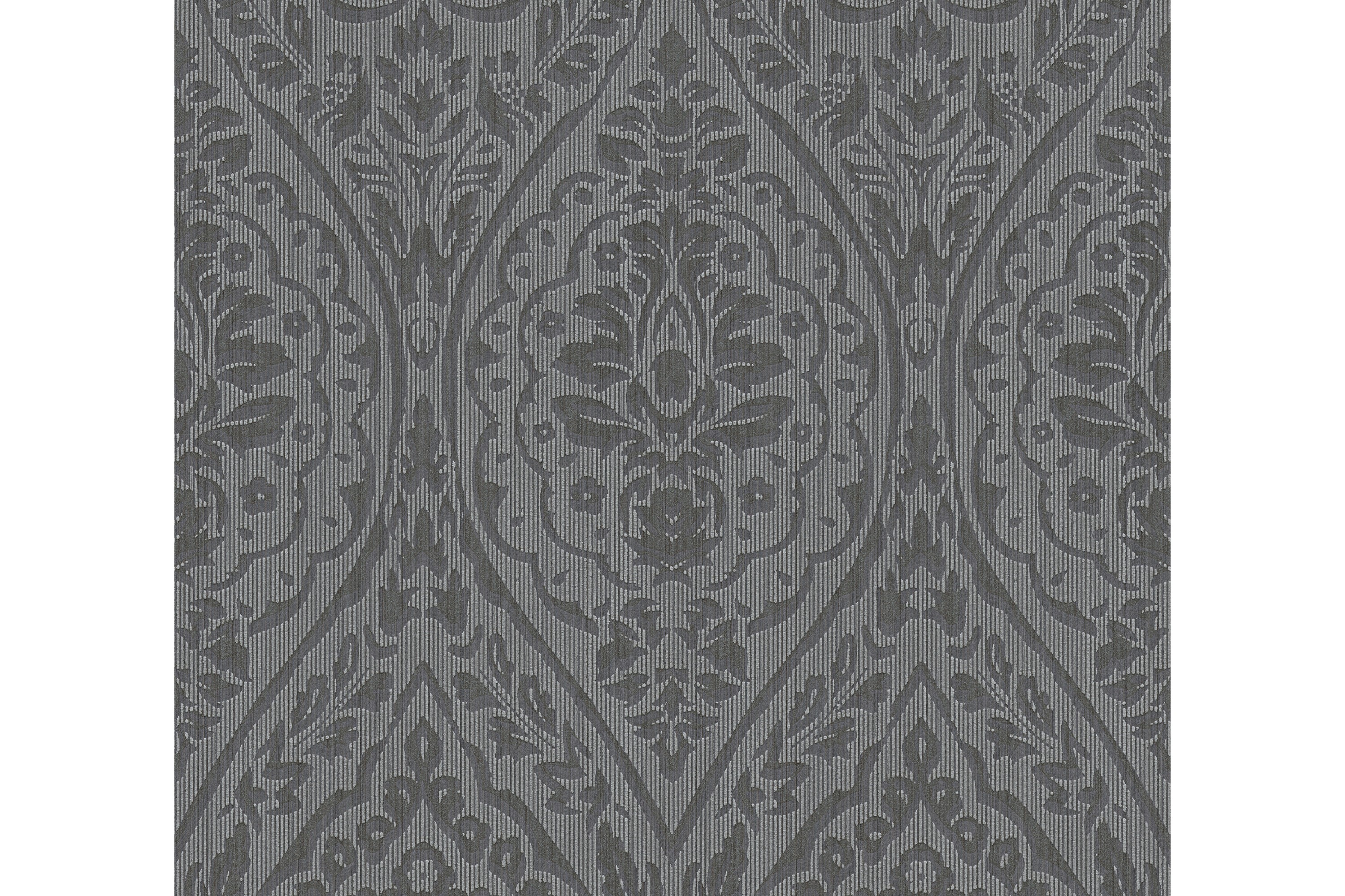 Barock Tapet Tessuto 2 Ovävd Brun Svart AS Creation