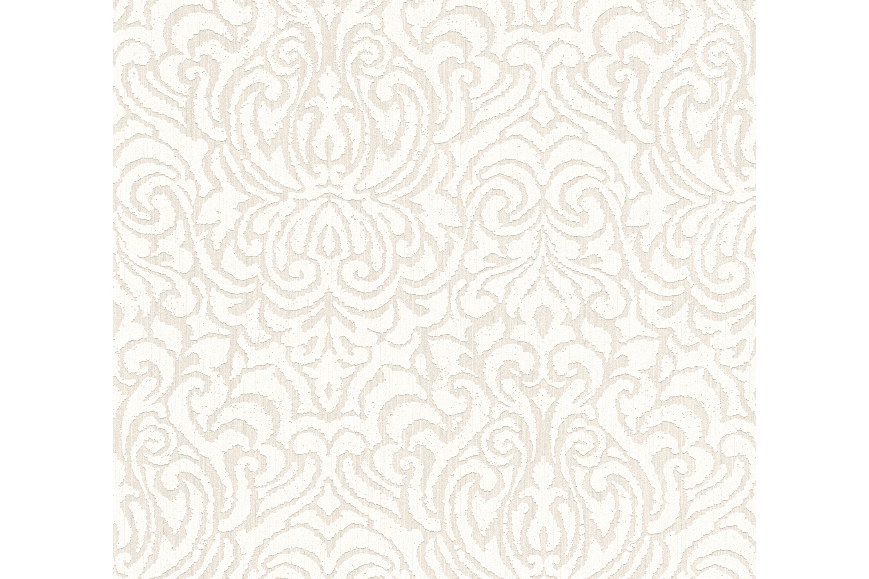 Barock Tapet Tessuto 2 Ovävd Cream Vit AS Creation