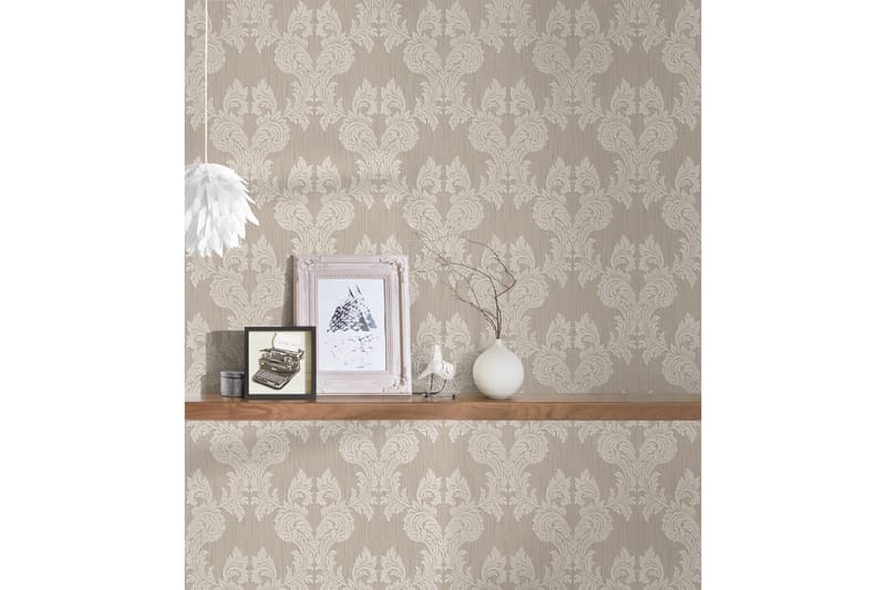 Barock Tapet Tessuto Ovävd Beige - AS Creation - Inredning - Tapet - Mönstrad tapet