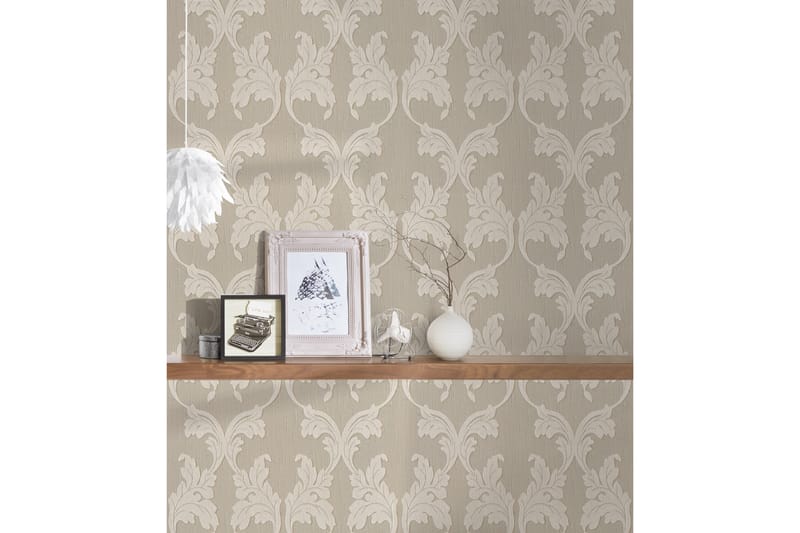 Barock Tapet Tessuto Ovävd Beige - AS Creation - Inredning - Tapet - Mönstrad tapet
