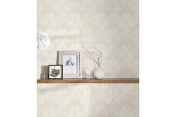 Barock Tapet Tessuto Ovävd Cream Beige - AS Creation - Inredning - Tapet - Mönstrad tapet