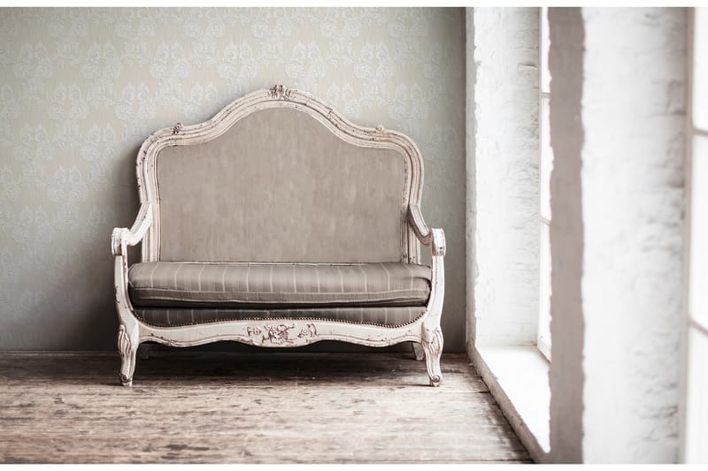 Barock Tapet Tessuto Ovävd Cream Beige - AS Creation - Inredning - Tapet - Mönstrad tapet