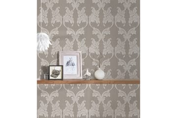Barock Tapet Tessuto Ovävd Grå Beige - AS Creation - Inredning - Tapet - Mönstrad tapet