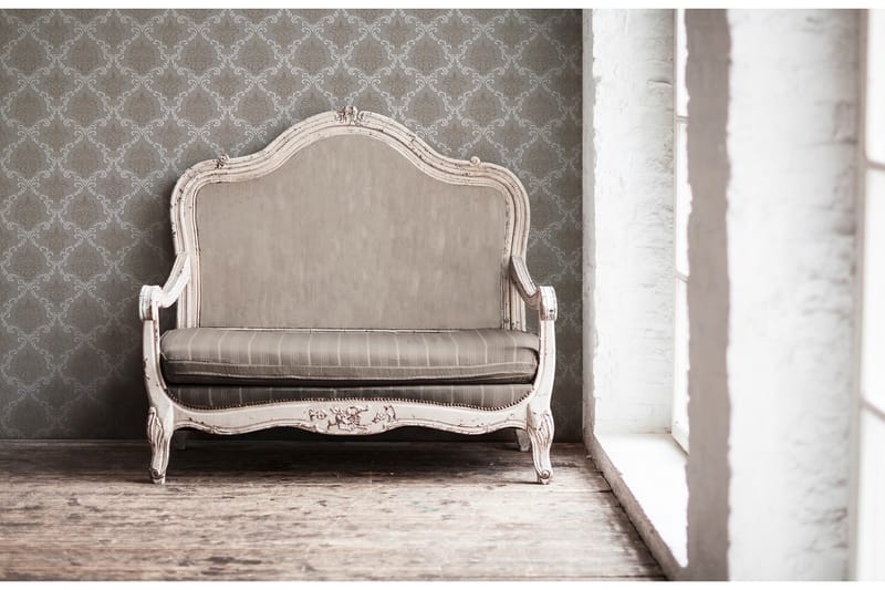 Barock Tapet Tessuto Ovävd Grå Beige - AS Creation - Inredning - Tapet - Mönstrad tapet