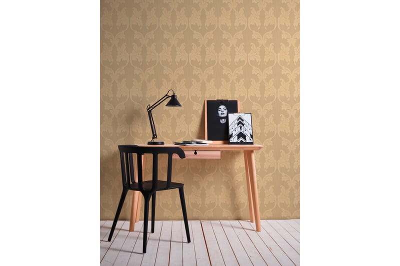 Barock Tapet Tessuto Ovävd Orange Beige - AS Creation - Inredning - Tapet - Mönstrad tapet